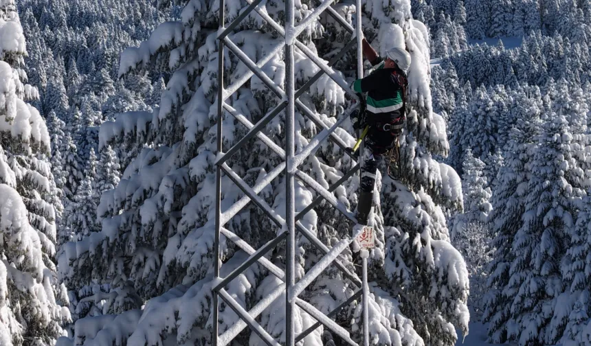 Beyaza cennet Uludağ'da enerji mesaisi