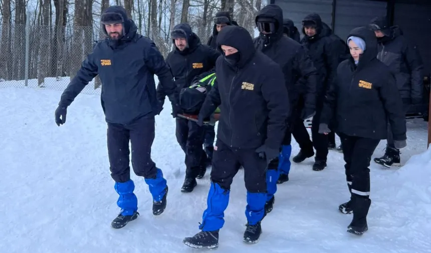 Kartepe Kuzuyayla'da kış tatbikatı