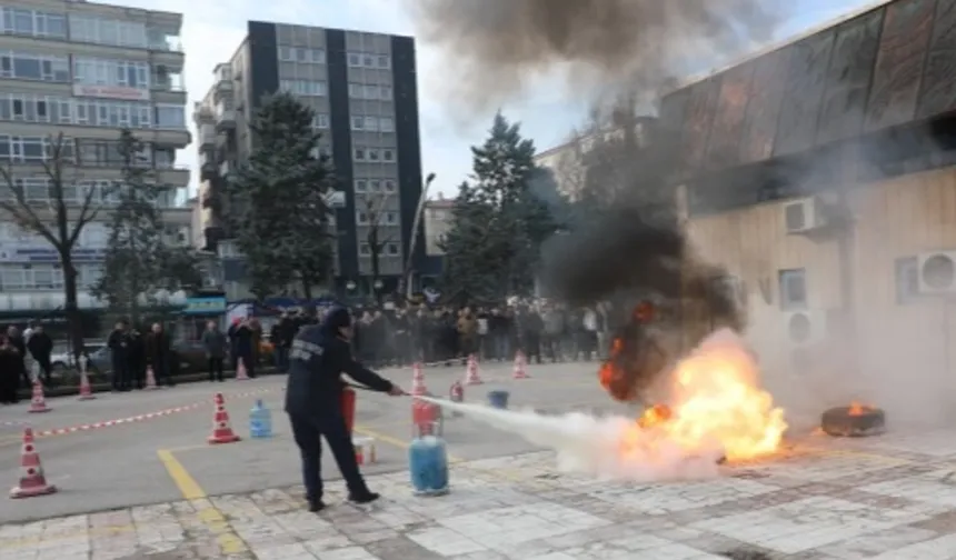 SHGM'de yangınla mücadele tatbikatı