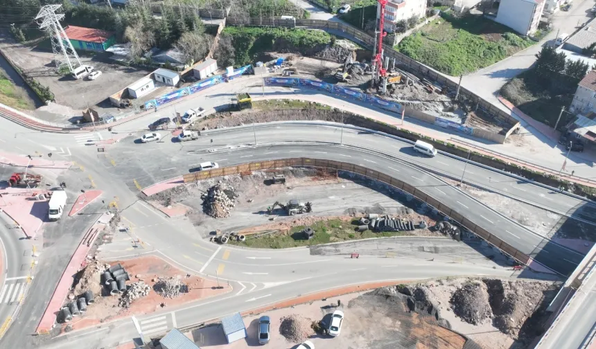 Kocaeli'de Kaşkaldere bağlantı yolu trafiğe açıldı