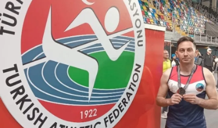 Polis memuru Gökhan Uluman'dan atletizmde üç altın madalya