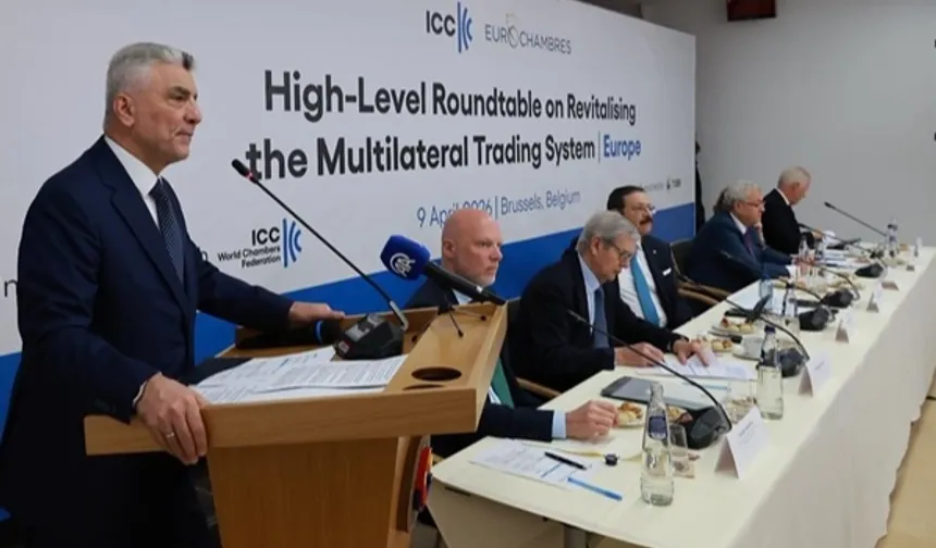 Bakan Bolat Brüksel'de yuvarlak masada konuştu