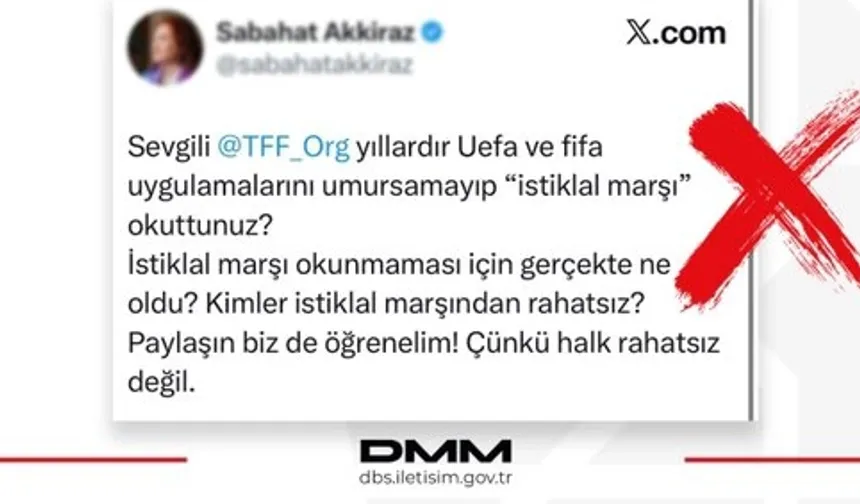 TFF iddialarına İletişim'den yalanlama: İstiklal Marşı uygulaması sürüyor