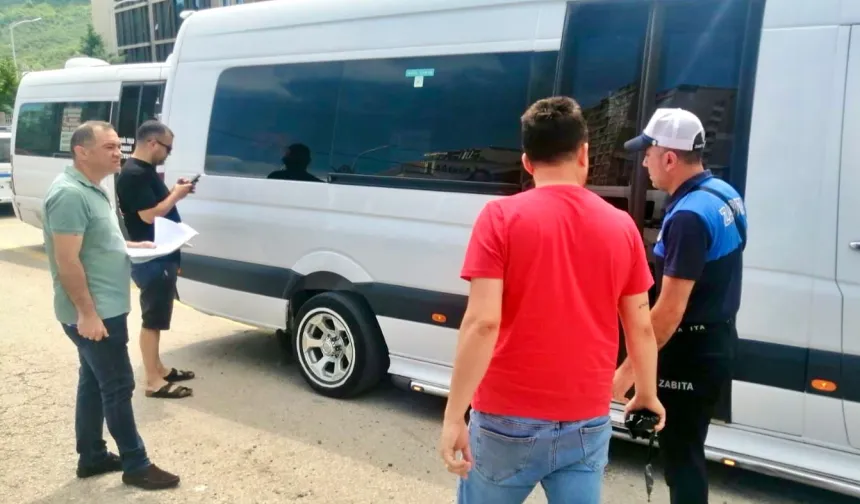 Filmli Dolmuşlara Zabıta Denetimi: Kurallara Uymayanlara Ceza Yağdı