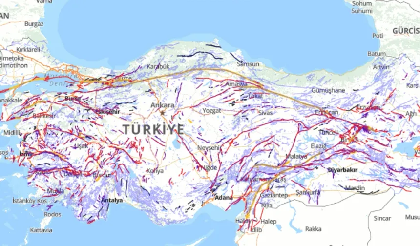 Türkiye Diri Fay Haritası 2026 Yayımlandı: Fay Sayısı 700'e Yükseldi