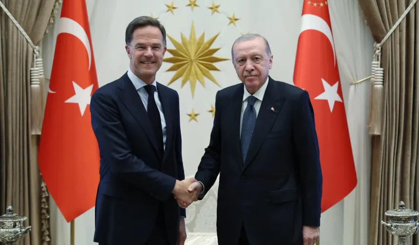Erdoğan, NATO Genel Sekreteri Rutte ile Külliye'de görüştü