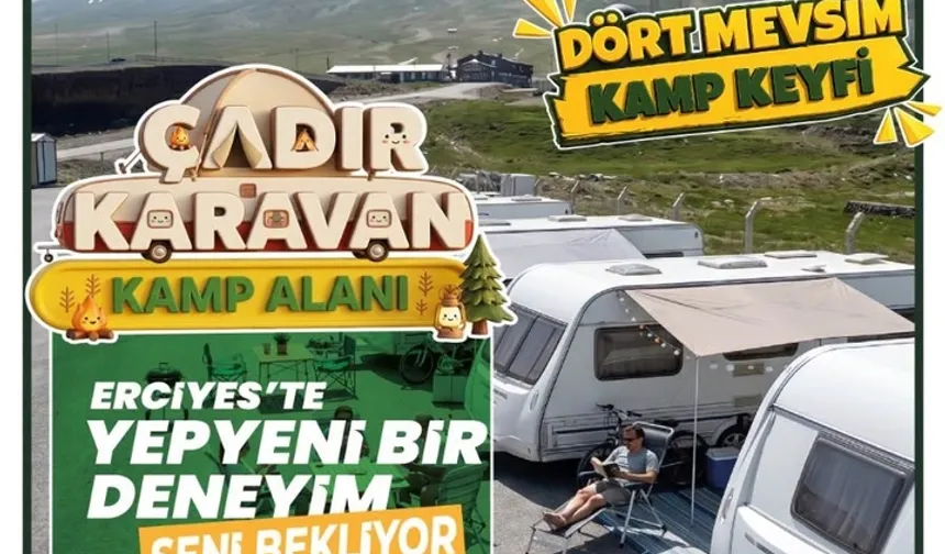 Erciyes Çadır ve Karavan Kamp Alanı: Kayseri'de Doğa ve Macera Tutkunlarını Bekliyor