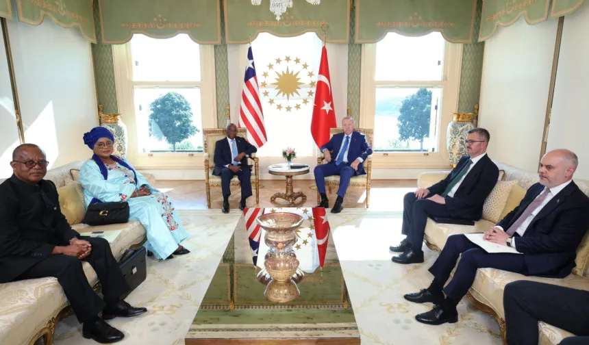 Cumhurbaşkanı Erdoğan, Liberya Cumhurbaşkanı Boakai ile görüştü