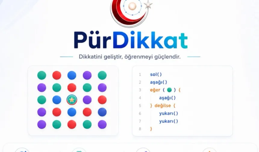 MEB'in Dikkat Geliştirme Oyunu PürDikkat EBA'da Yayında