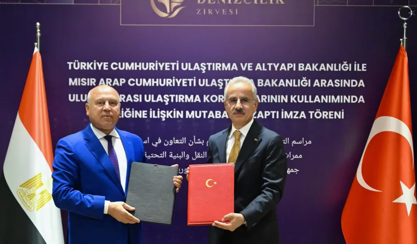 Türkiye ve Mısır Arasında Ulaştırma Koridorları İçin Stratejik İş Birliği