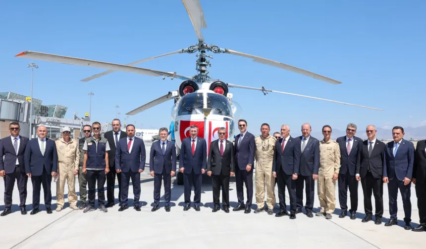 KKTC'ye Türkiye'den Yangın Söndürme Helikopteri Desteği Başladı