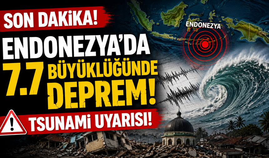 Endonezya'da 7.7 Büyüklüğünde Deprem!