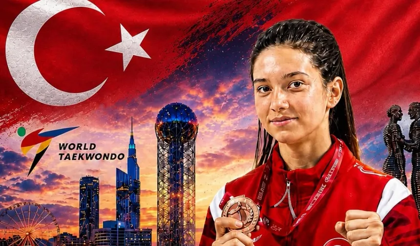 Milli sporcudan Gürcistan'da bronz madalya!
