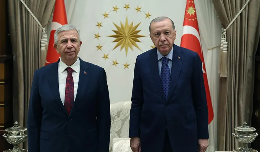 Cumhurbaşkanı Erdoğan, ABB Başkanı Mansur Yavaş'ı kabul etti