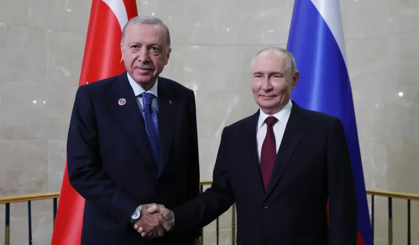 Cumhurbaşkanı Erdoğan, Rusya Devlet Başkanı Putin ile bir araya geldi