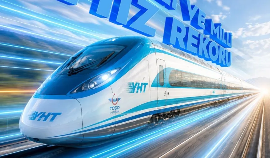 Milli elektrikli hızlı trenden yeni rekor... 250 kilometre hıza ulaştı