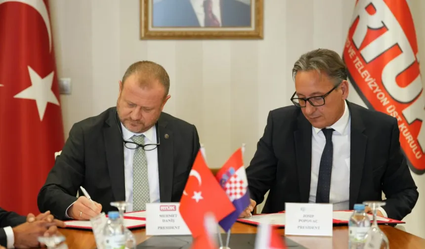 RTÜK ile Hırvatistan Elektronik Medya Düzenleyici Ajansı (AEM) arasında kurumsal iş birliğini güçlendirmek için mutabakat imzalandı