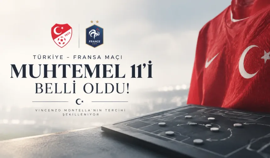 Türkiye'nin Fransa maçı muhtemel 11'i belli oldu!