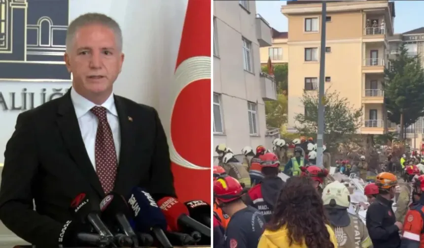 Maltepe'de çöken binada 3 kişi için arama sürüyor