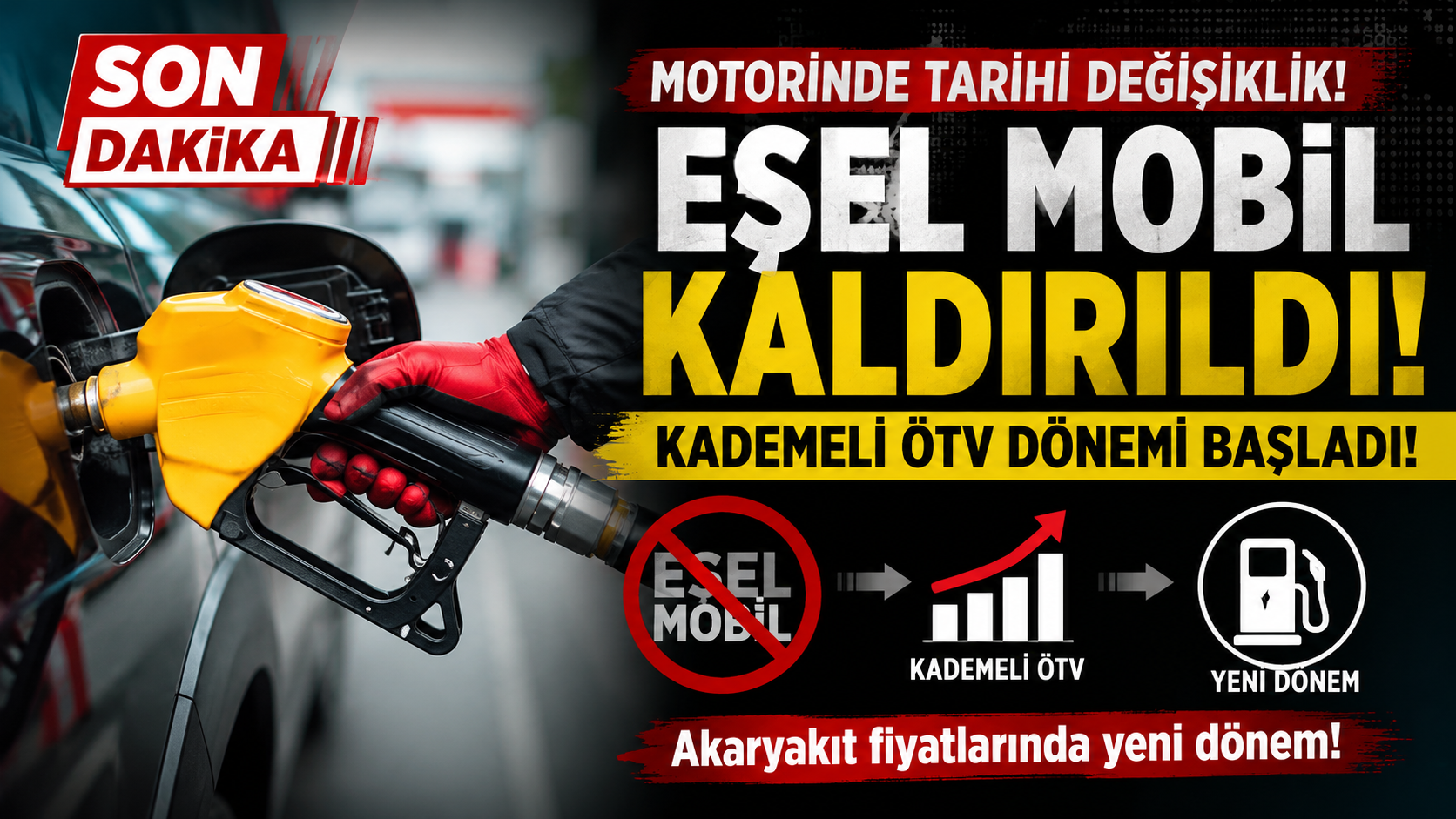 SON DAKİKA: Motorinde Eşel Mobil Kaldırıldı, Kademeli ÖTV Dönemi Başladı!