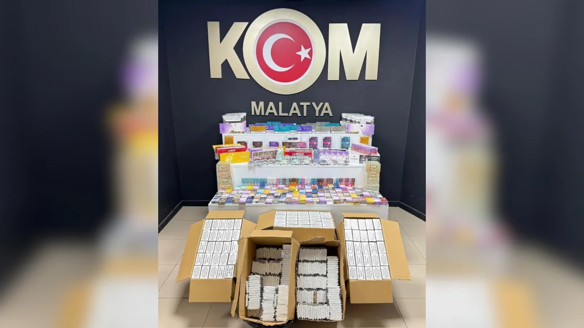 Malatya'da kaçakçılık operasyonu: 63 bin 900 makaron ele geçirildi